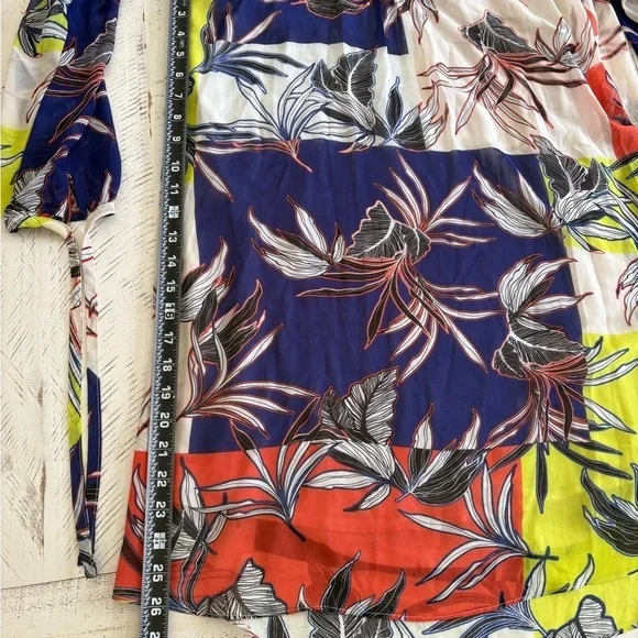 Philosophy Blue and Yellow Graphic Midi Dress - Picture 6 of 10